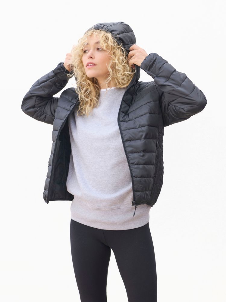 Куртка с капюшоном женская Stream Women фото на сайте Print Logo.