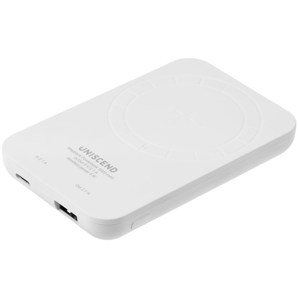 Магнитный беспроводной аккумулятор Magback 5000 мАч фото на сайте Print Logo.