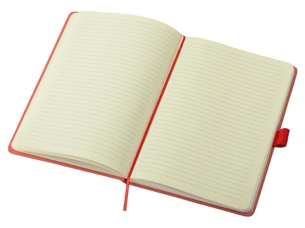 Блокнот А5 Snow Hard твердая обложка, 80 листов 70 гр/м2, красный