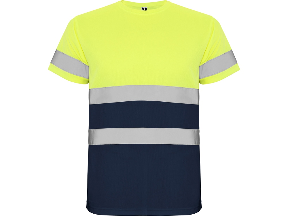Футболка со светоотражающими полосами Delta, мужская с логотипом Roly | Print Logo