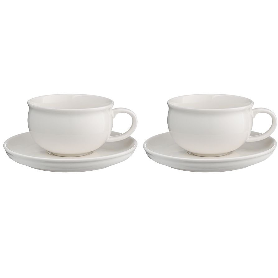 Набор из 2 чайных пар Milky Cloud с логотипом Liberty Jones | Print Logo