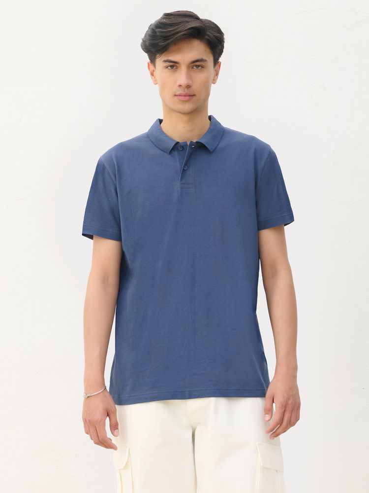 Рубашка поло унисекс Pulse, синяя (джинс), размер XL