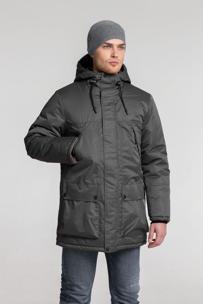 Парка мужская Elvegust темно-синяя, размер S