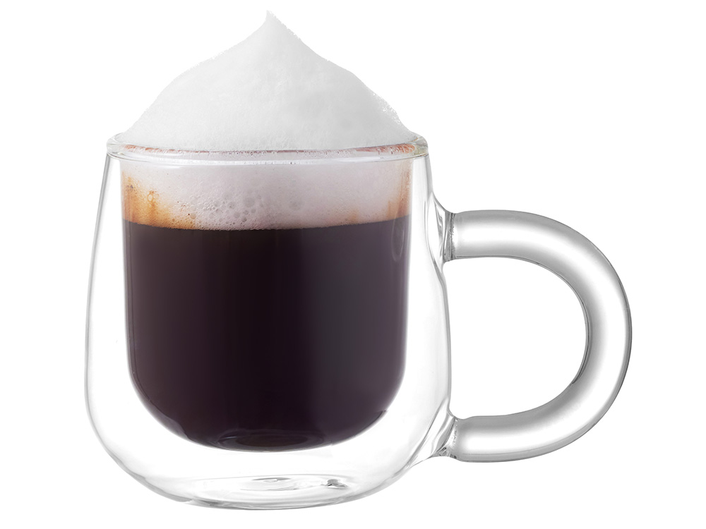 Кружка с двойными стенками с широкой ручкой Fog, прозрачный