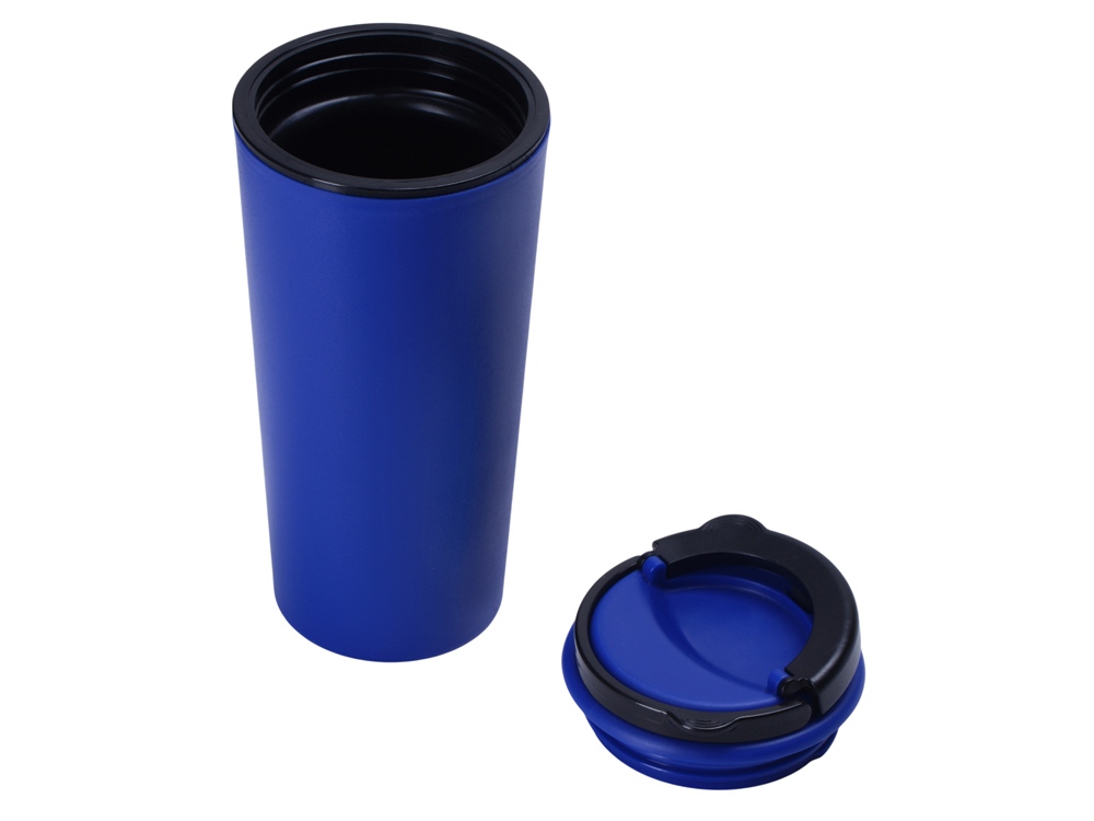 Стакан-тамблер Moment с кофейной крышкой, 350 мл, синий