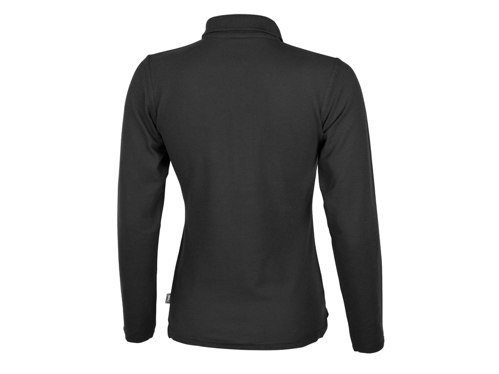 Рубашка поло Point женская с длинным рукавом, черный