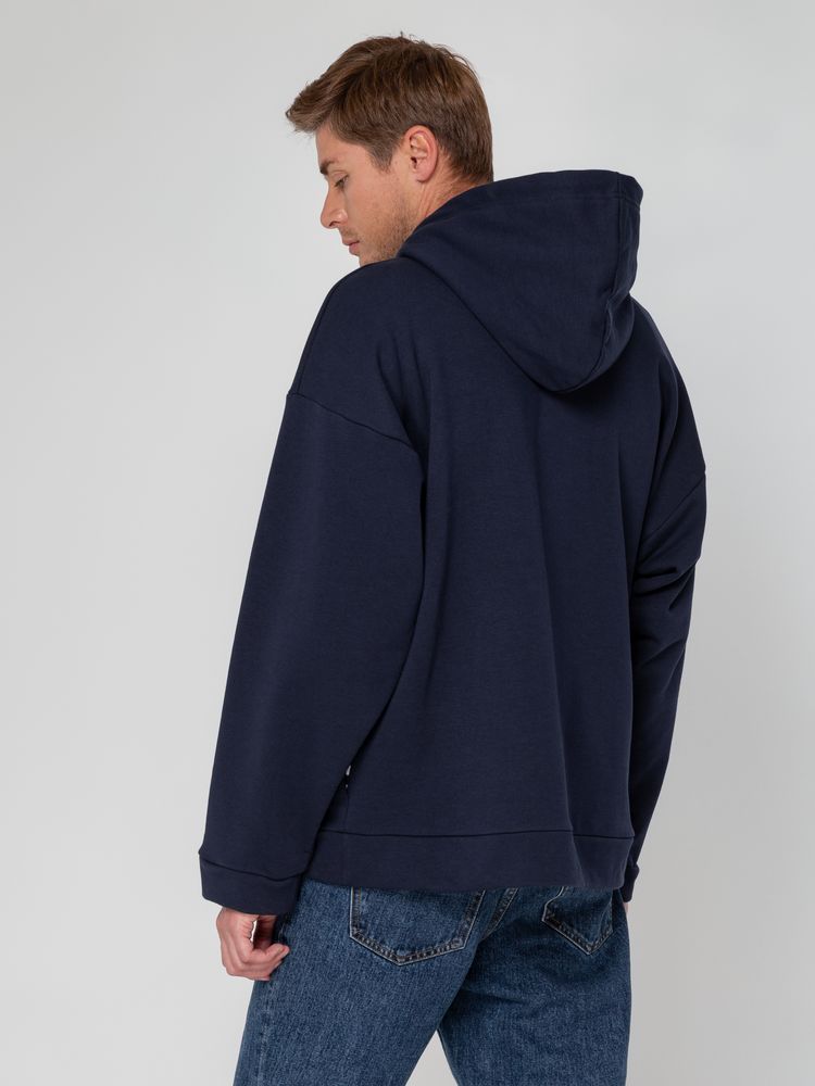 Худи унисекс оверсайз Seamark, темно-синее, размер XL/XXL