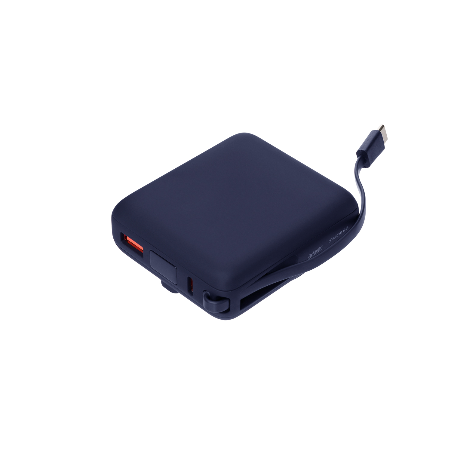 Внешний аккумулятор с подсветкой Ritter PD 10000mAh с функцией беспроводной зарядки 15W, синий