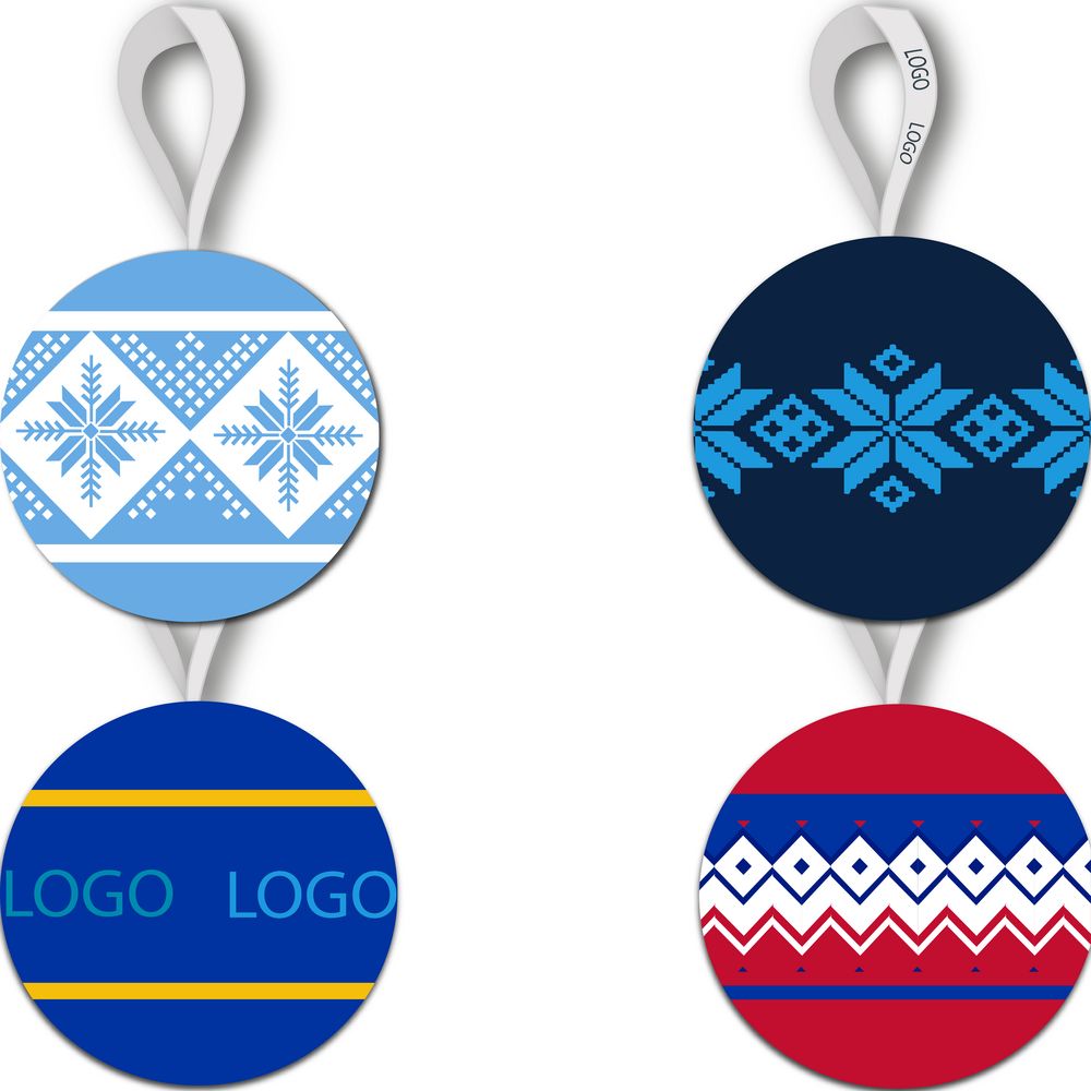 Елочный шар Pallina на заказ с логотипом сделано в России | Print Logo