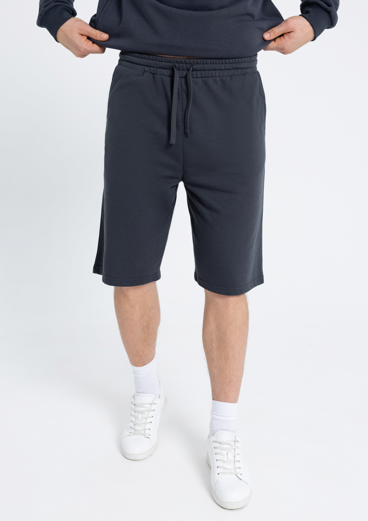 Шорты унисекс STAN футер, 260, 98, Графит,  (101)  (56/XXXL)