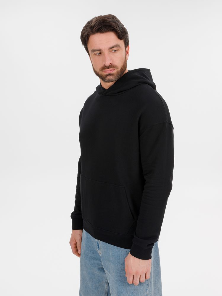 Худи оверсайз унисекс Outshine, черное, размер M/L