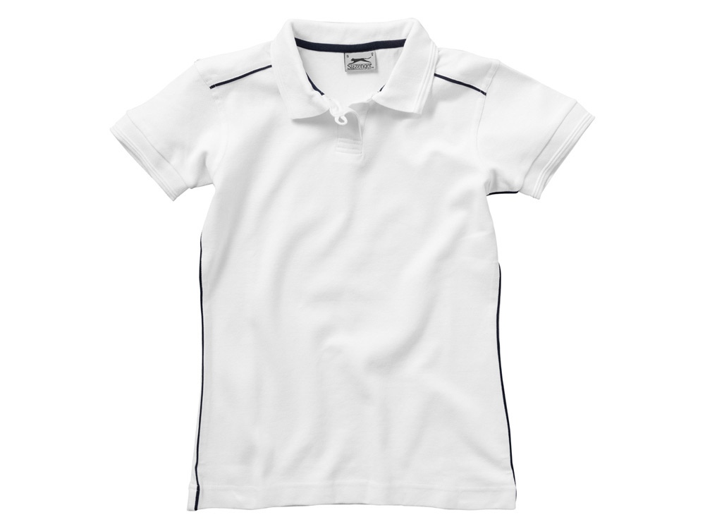 Рубашка поло Backhand женская, белый/темно-синий