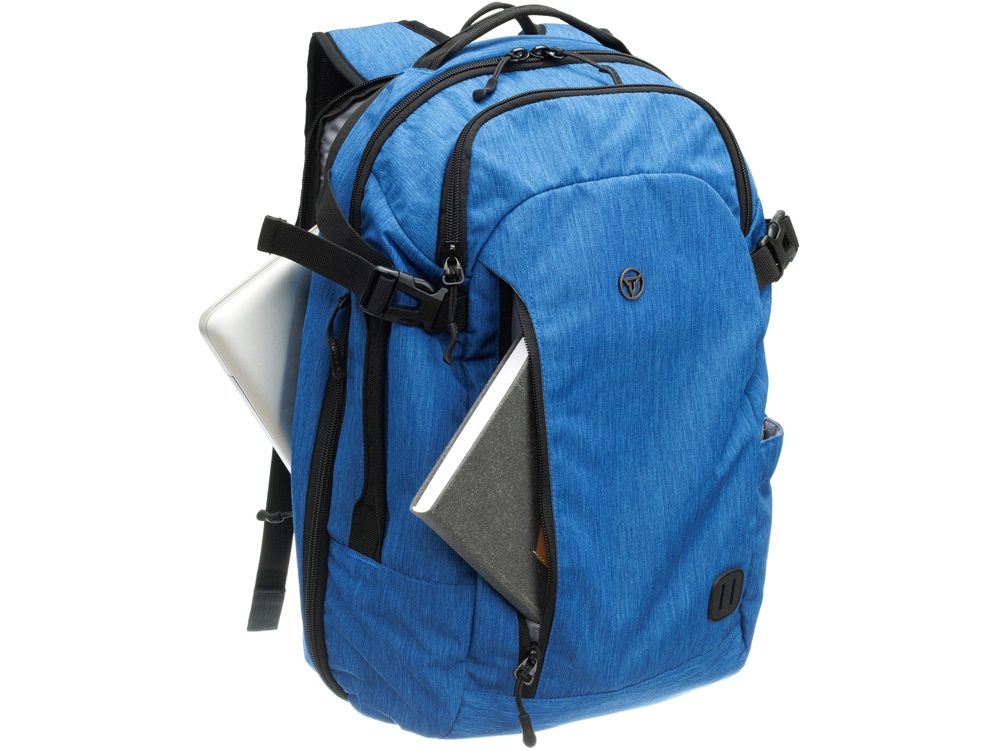 Рюкзак TORBER РИТМ с отделением для ноутбука 15'', синий, полиэстер, 31 x 20 x 47 см, 29 л