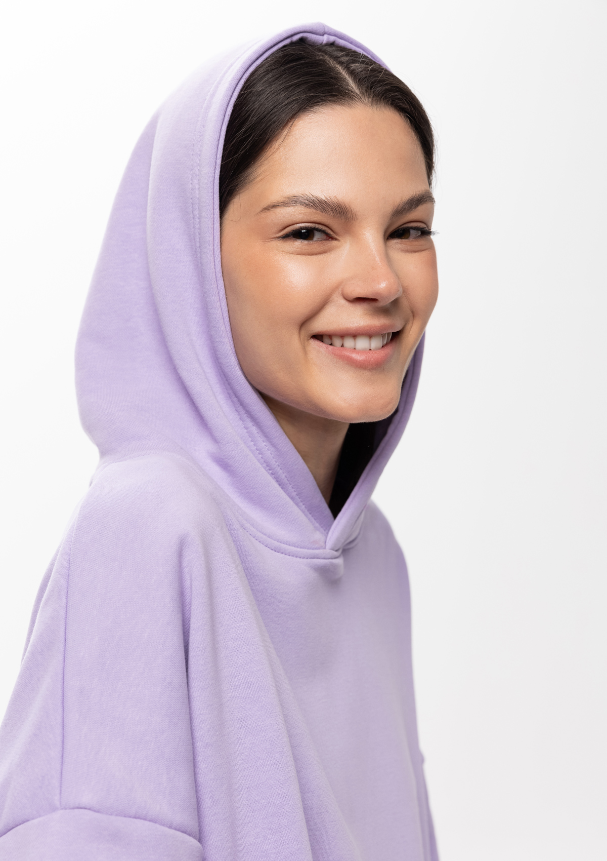 Худи унисекс STAN оверсайз футер без начёса 350, 66, Цифровая лаванда,  (45)  (48/M)