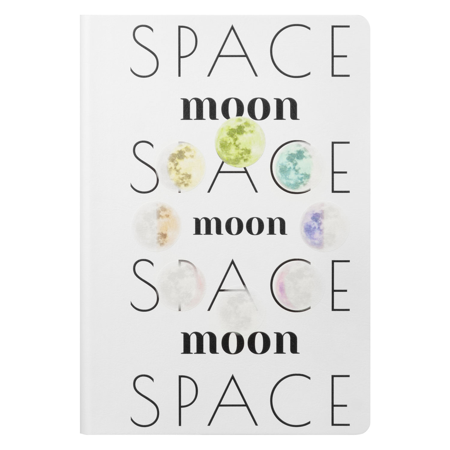 Ежедневник Гэлакси (Galaxy) недатированный, гибкая обложка, срез голограф. фольга, белый