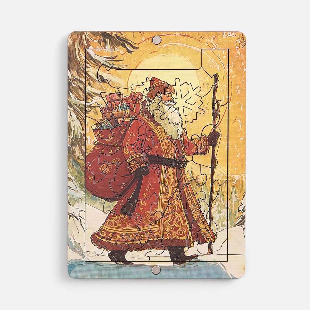 Пазл фигурный «Дед Мороз» фото на сайте Print Logo.