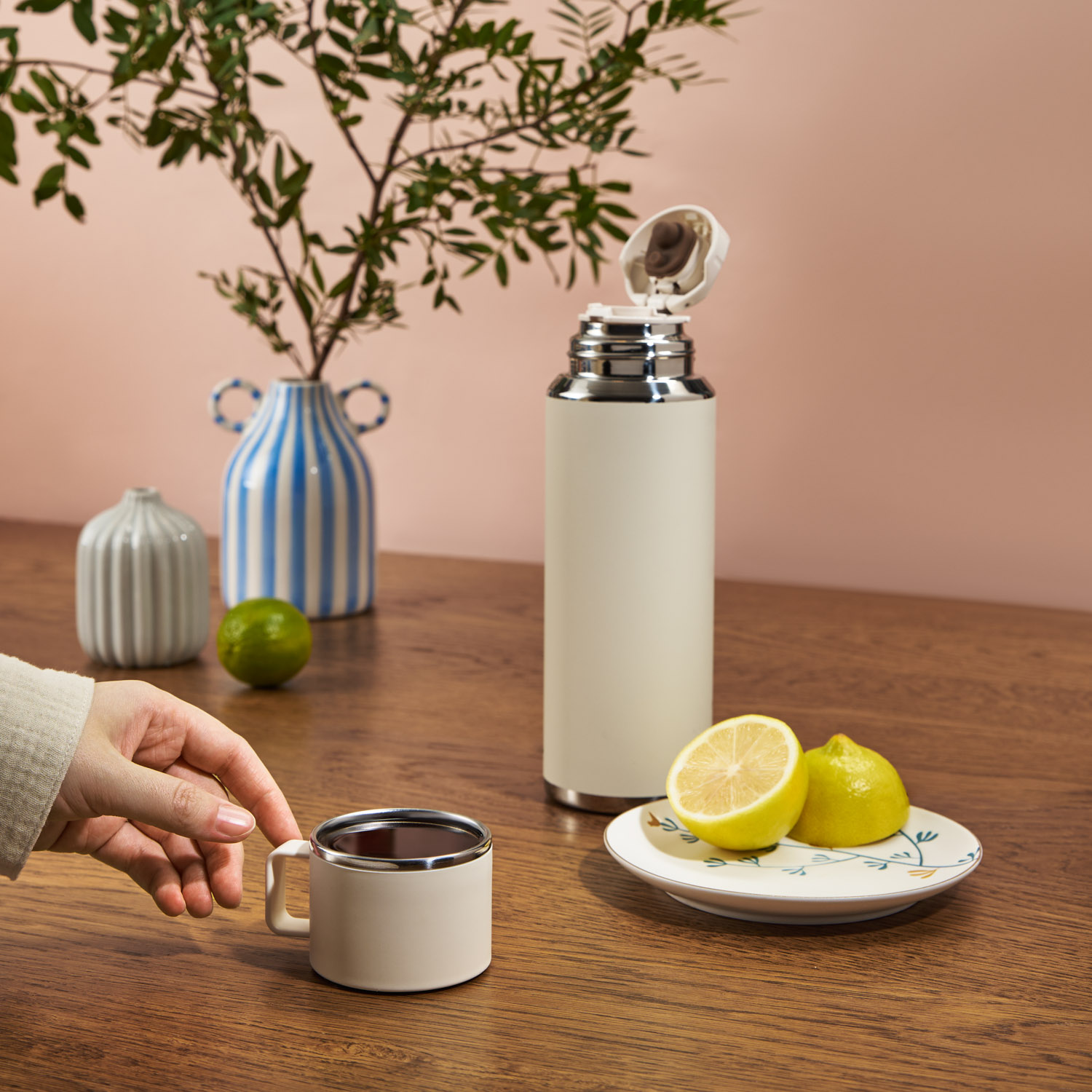 Термос Осло, бежевый