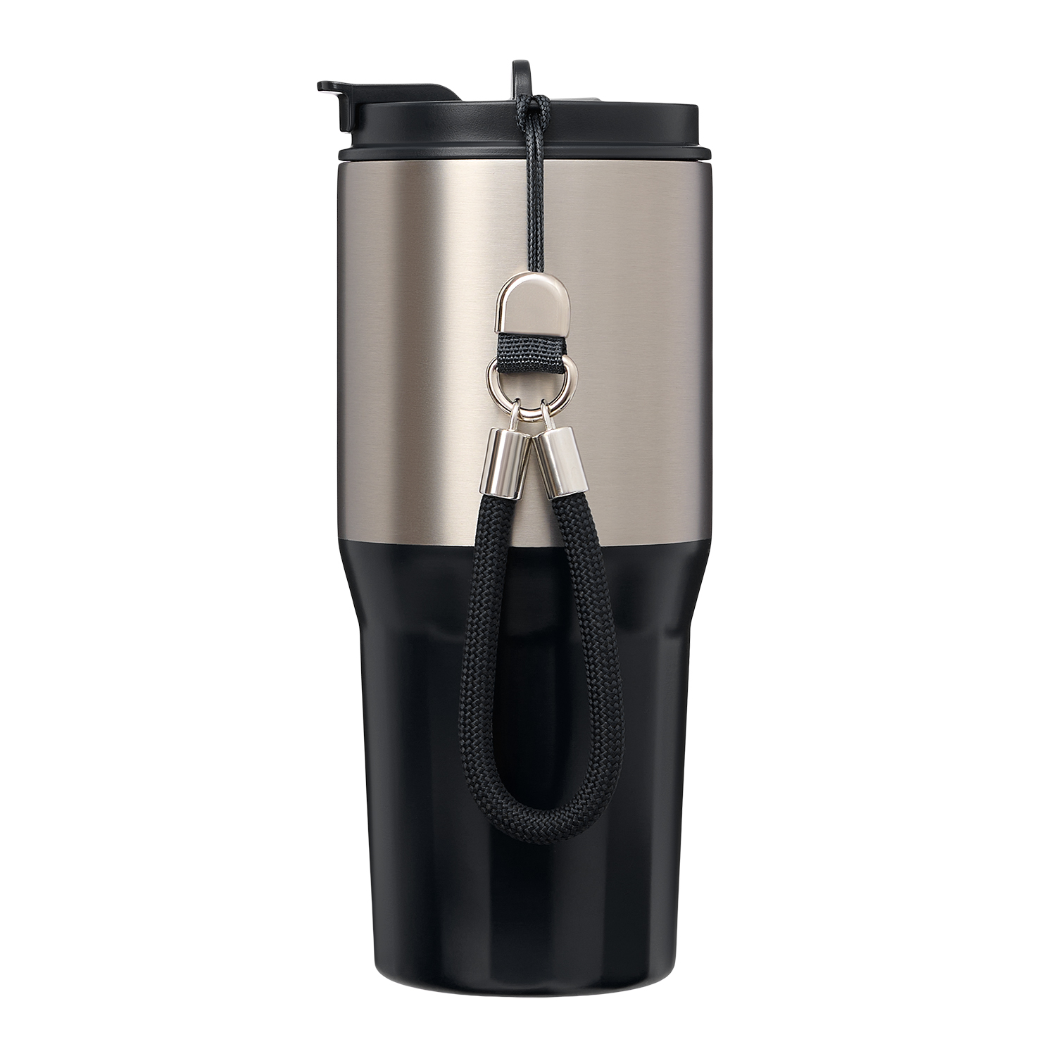 Термокружка вакуумная Авеню (Avenue), серая — пример нанесения логотипа (Portobello Термокружки) | Print Logo