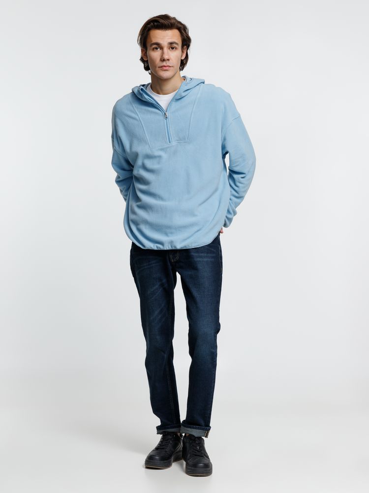 Анорак флисовый унисекс Fliska, голубой, размер XL/XXL