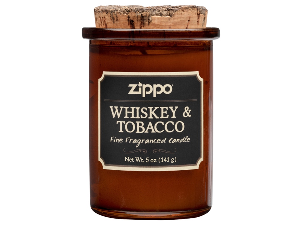 Ароматизированная свеча Whiskey & Tobacco с логотипом ZIPPO | Print Logo