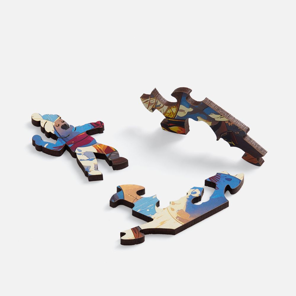 Деревянный пазл с крышкой PuzzleBox на заказ фото на сайте Print Logo.