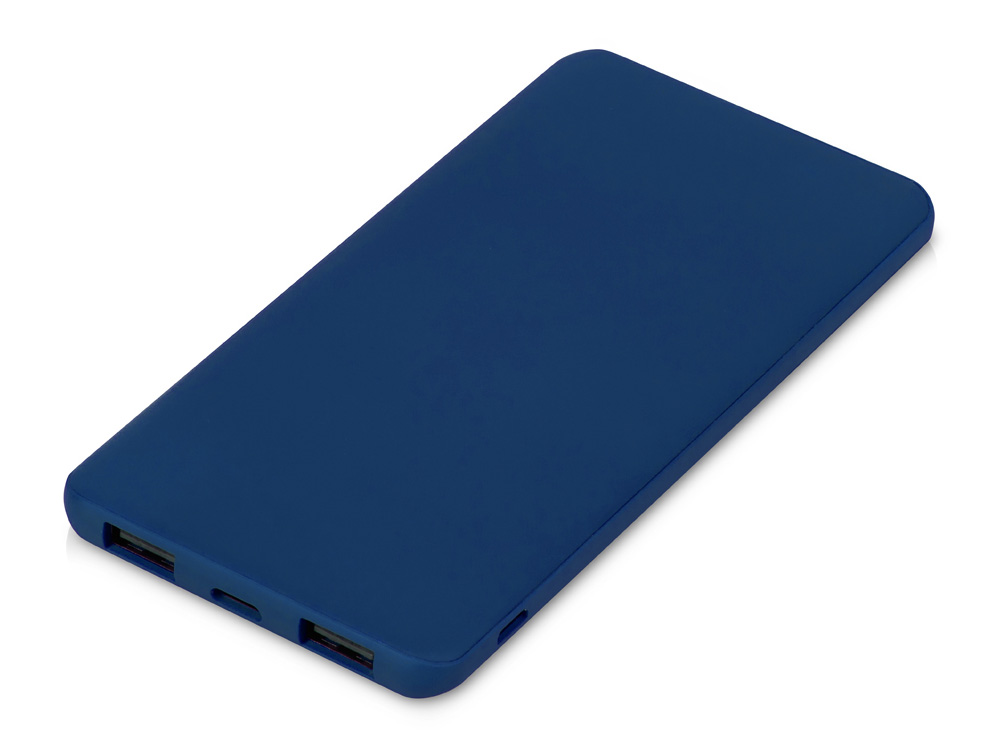 Подарочный набор с термокружкой и повербанком С1, 5000 mAh, темно-синий