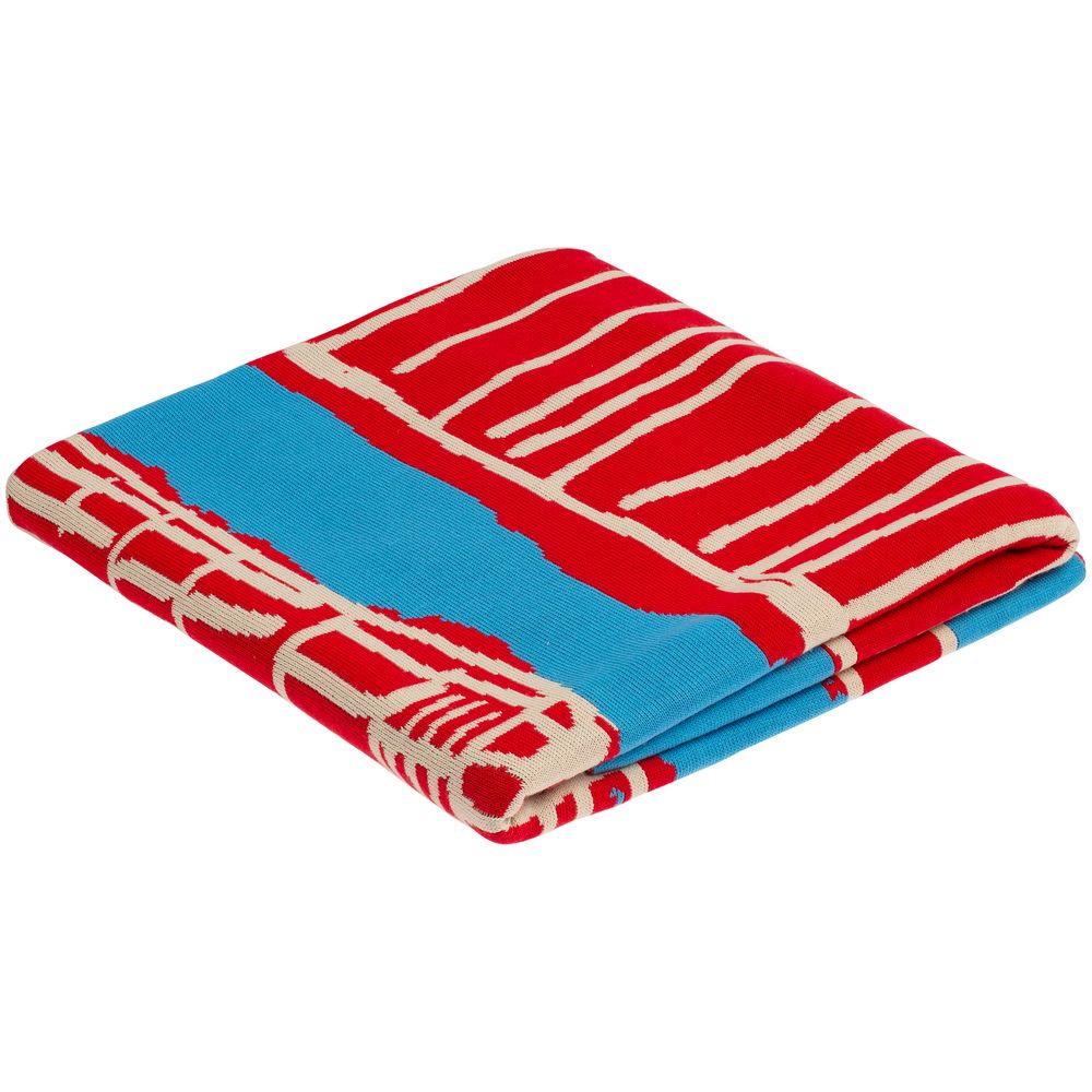 Плед «Небоскребы» — пример нанесения логотипа (Принтэссенция) | Print Logo