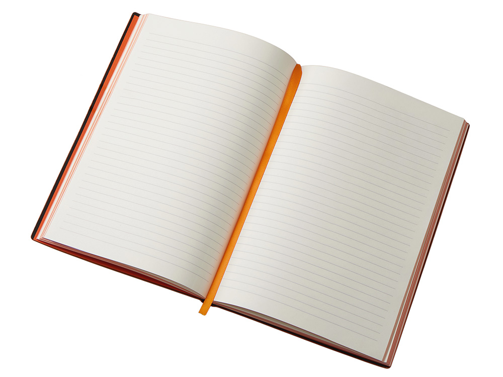 Блокнот C1 софт-тач, гибкая обложка, 128 листов, оранжевый