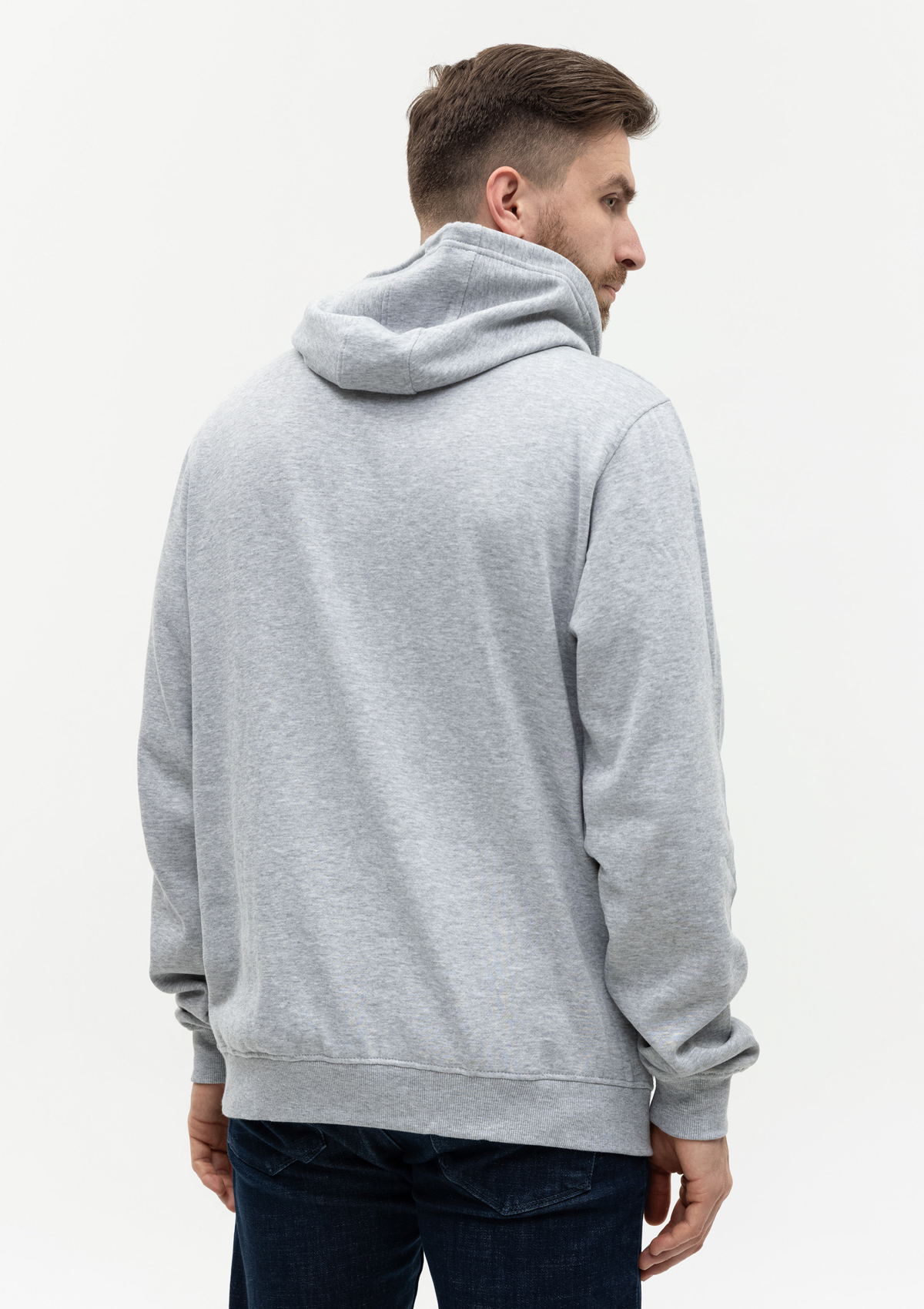 Худи унисекс STAN футер с начёсом 260, 20, Серый меланж,  (50/60)  (56/XXXL)