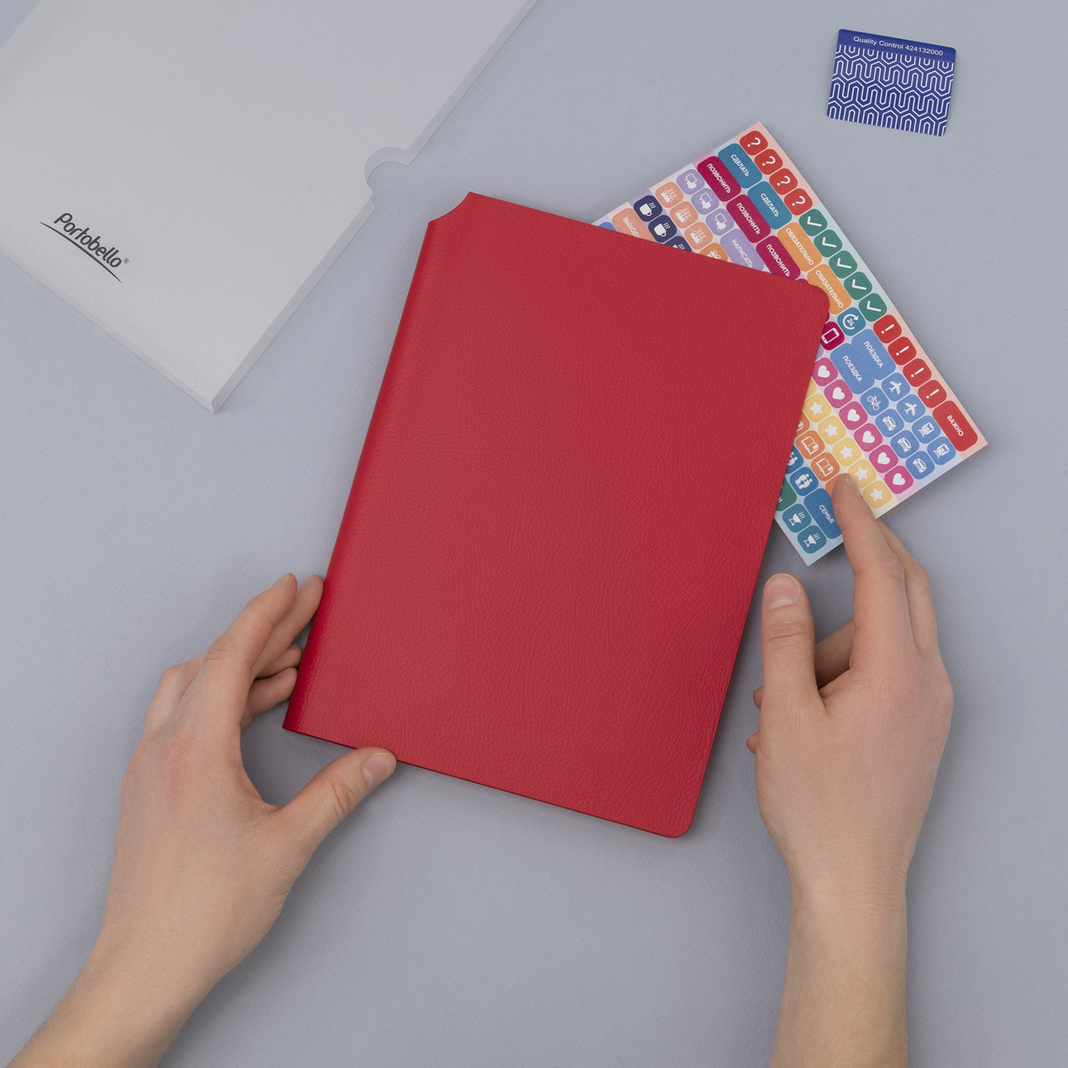 Ежедневник Молто (Molto) недатированный, красный (без упаковки, без стикера)