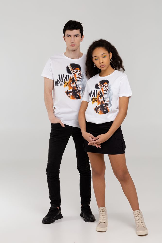 Футболка «Меламед. Jimi Hendrix» — пример нанесения логотипа (Author's) | Print Logo