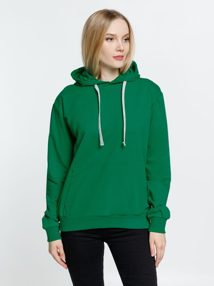 Толстовка с капюшоном Kirenga, зеленая, размер 3XL
