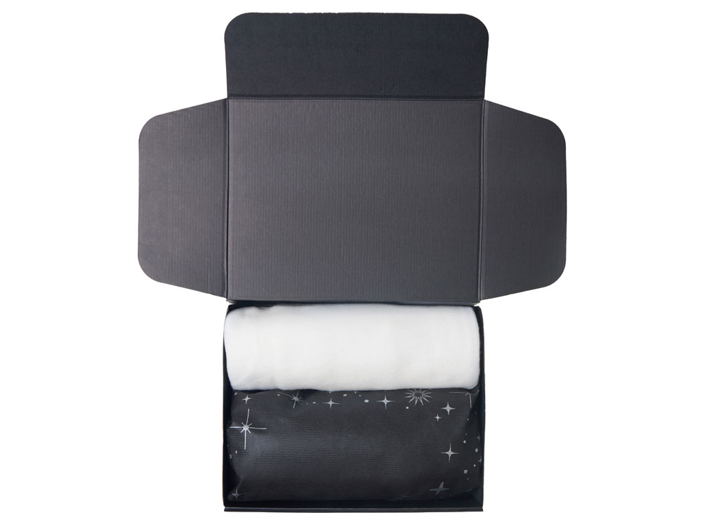 Подарочный набор с пледом, свечой и диффузором, белый