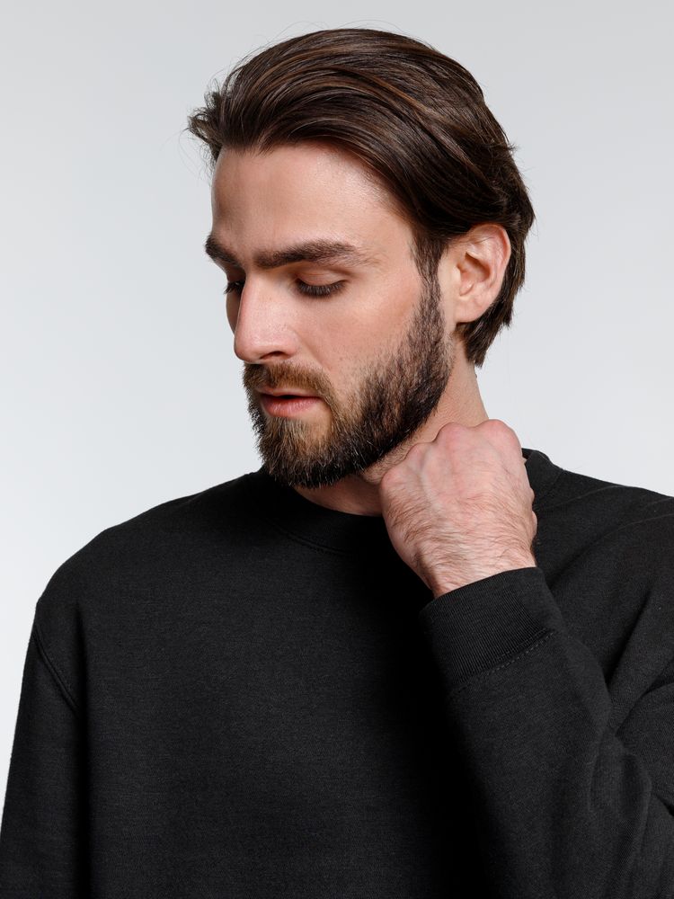 Свитшот унисекс Delta, черный, размер XXL