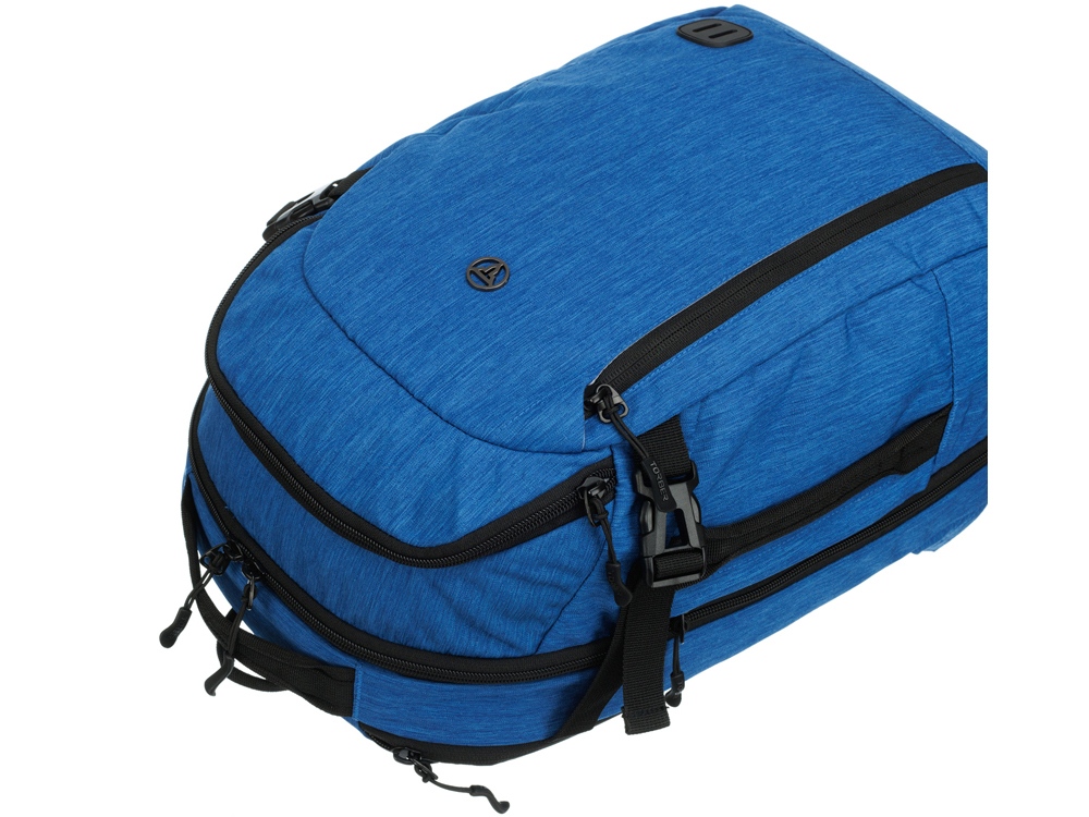 Рюкзак TORBER РИТМ с отделением для ноутбука 15'', синий, полиэстер, 31 x 20 x 47 см, 29 л