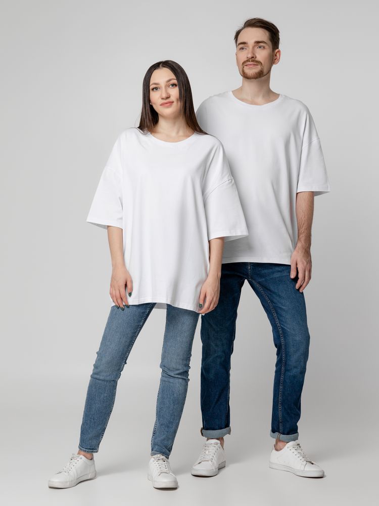 Футболка унисекс оверсайз Crosstown, белая, размер M