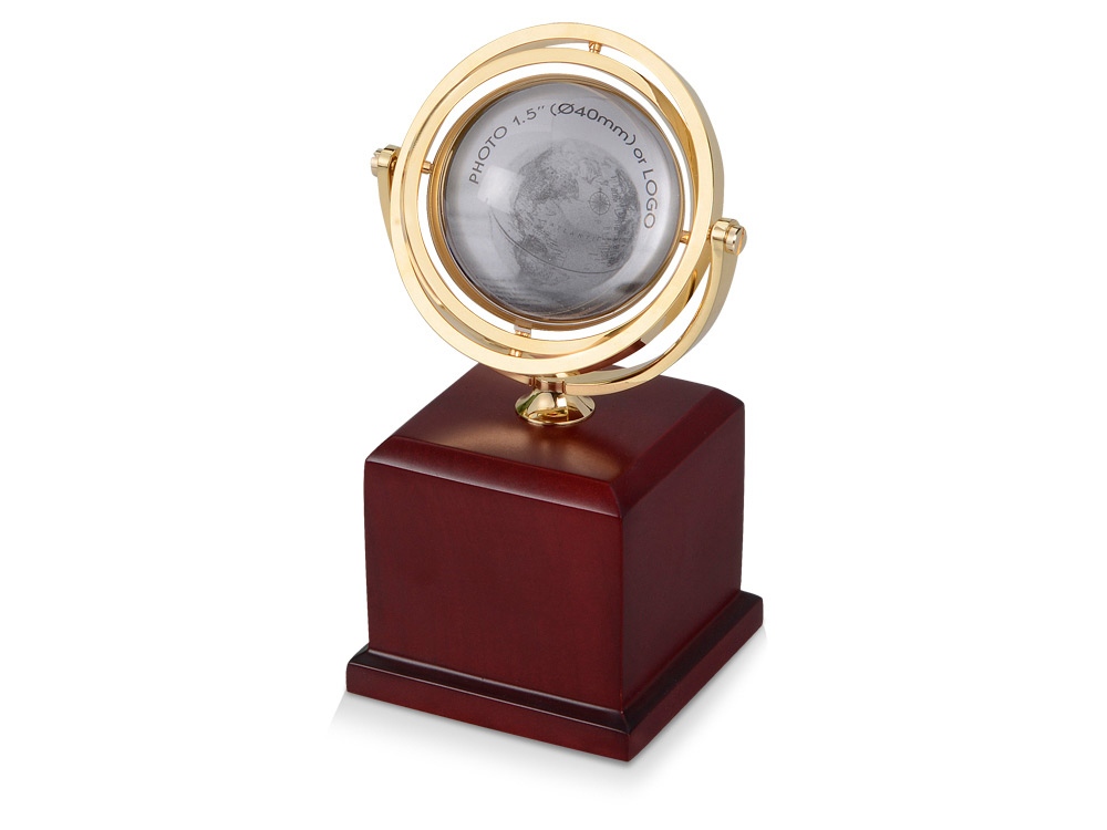 Часы Disk, коричневый/золотистый