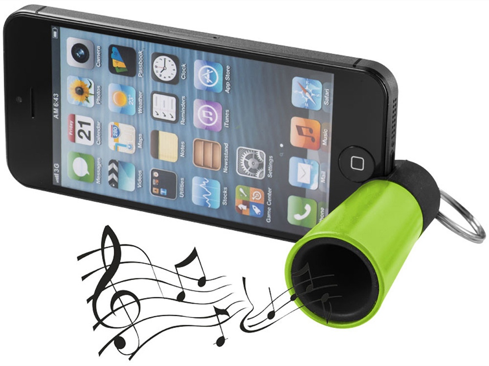 Усилитель-подставка для смартфона Sonic, лайм