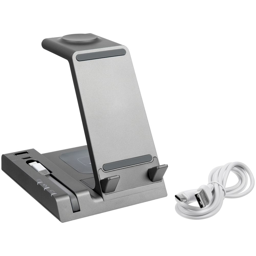 Зарядная станция Tres — пример нанесения логотипа (Uniscend) | Print Logo