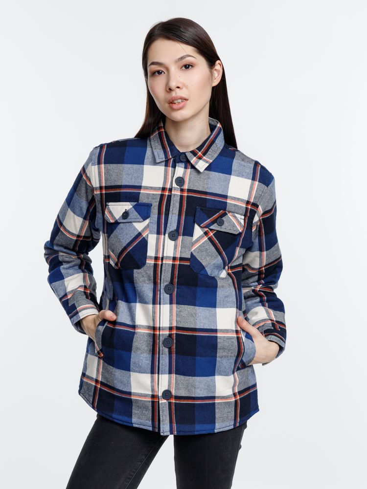 Куртка-рубашка оверсайз унисекс Noah, синяя, размер XL/XXL