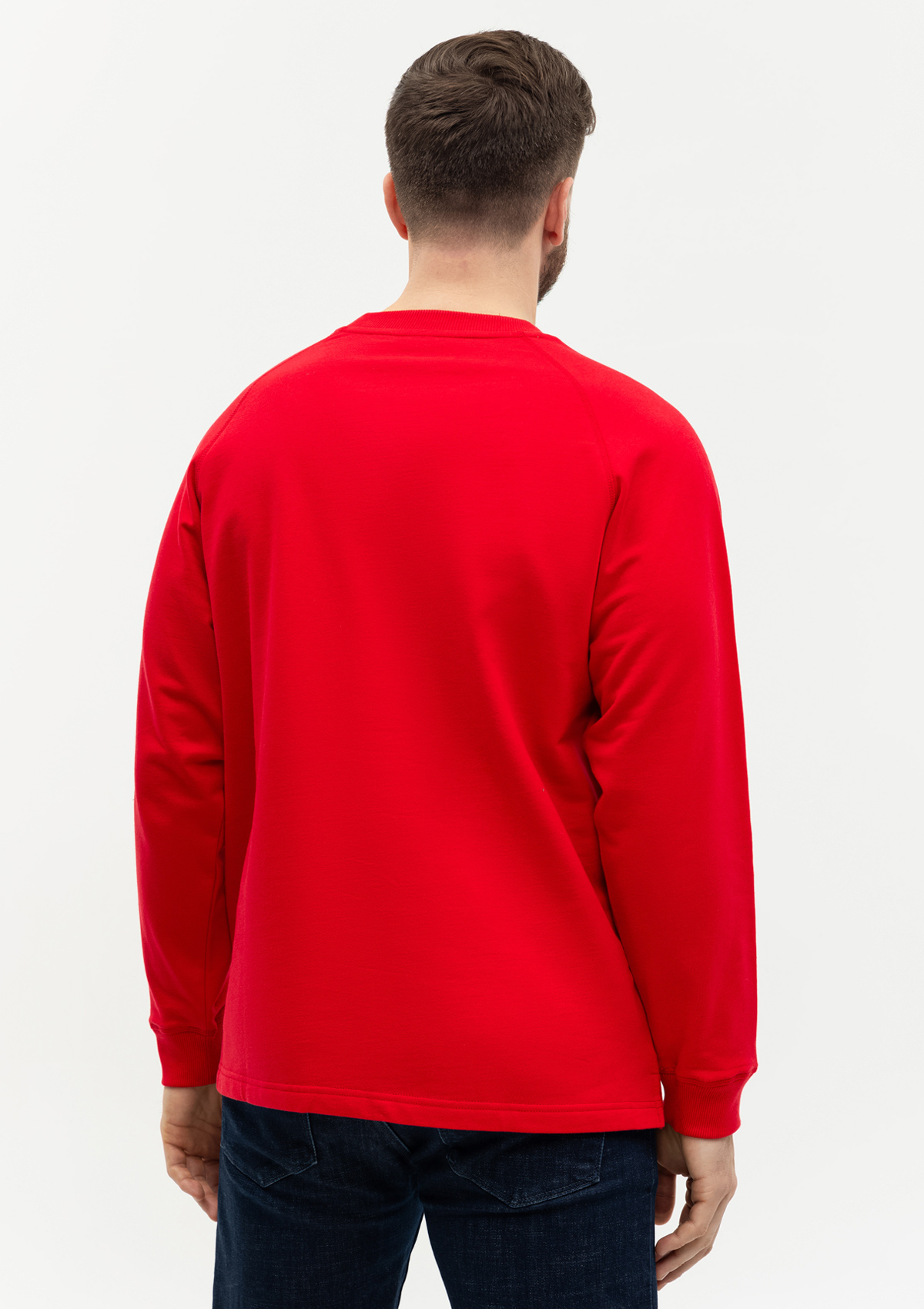 Свитшот унисекс STAN футер с начёсом 220, 60, Красный,  (14)  (56/XXXL)
