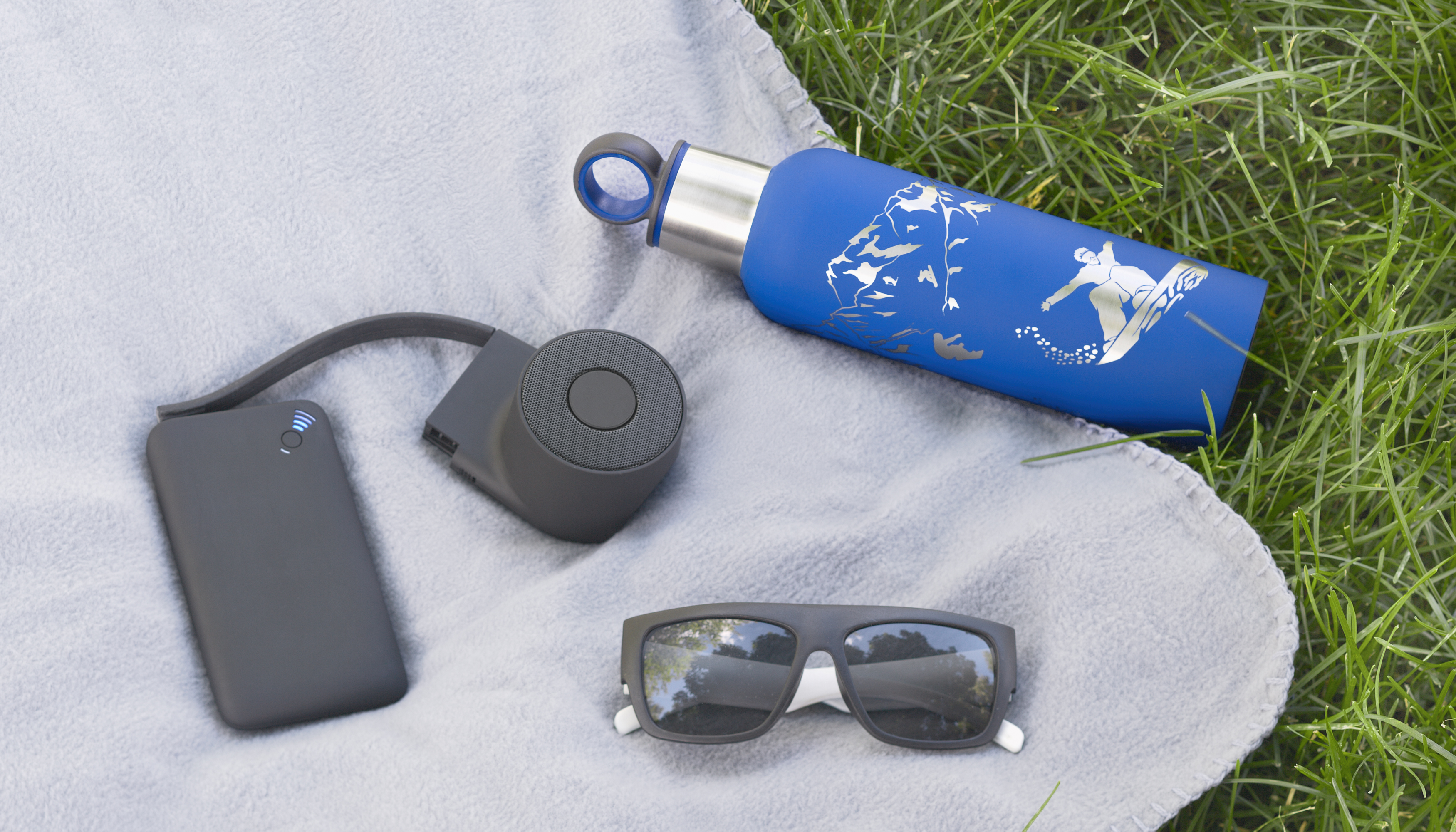 Плед "Байкал", синий