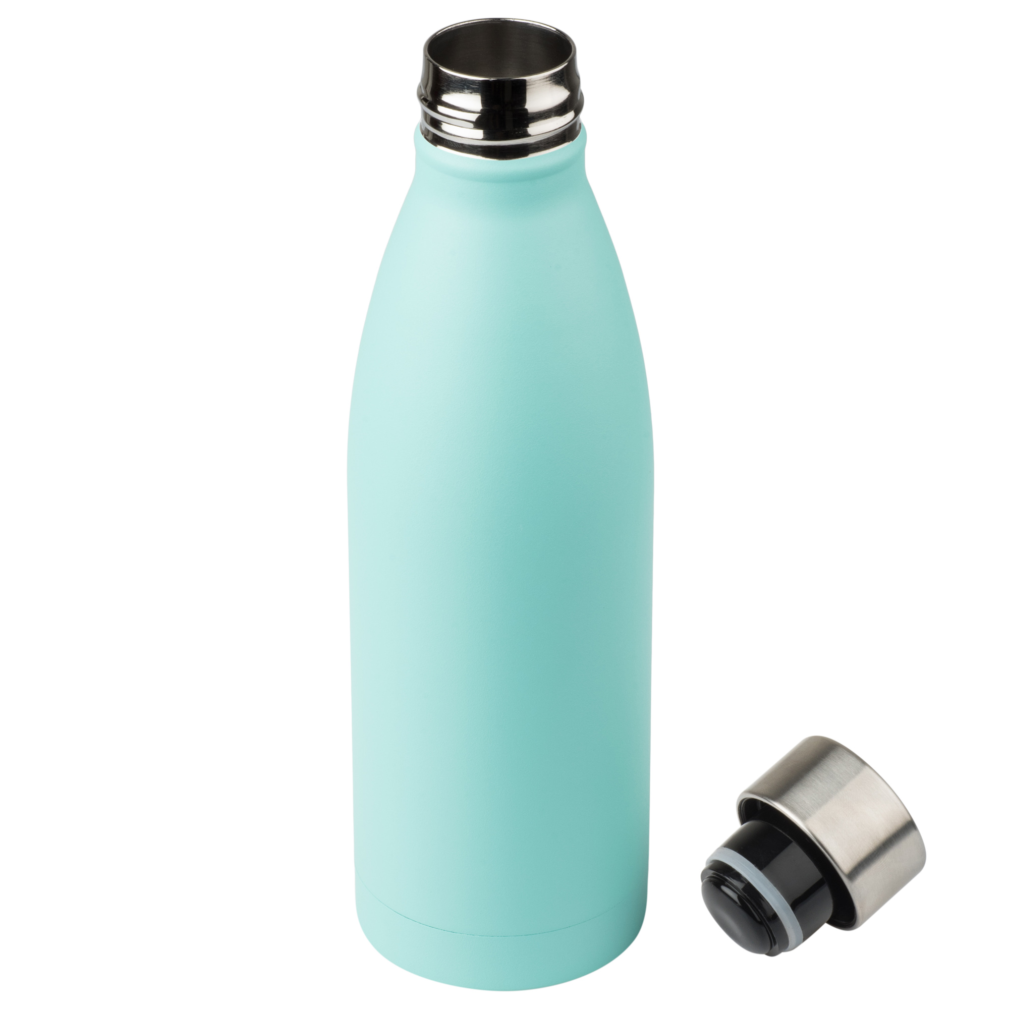 Термобутылка вакуумная герметичная Фреско (Fresco), оранжевая, зернистое покрытие — пример нанесения логотипа (Portobello Распродажа -50%) | Print Logo