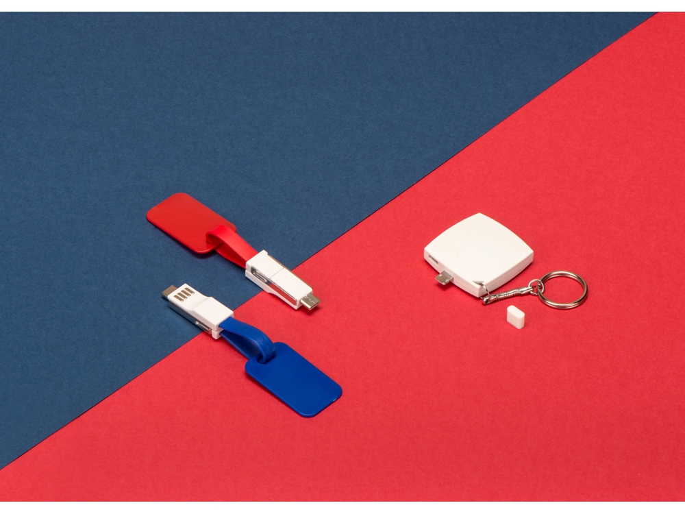 Портативное зарядное устройство-брелок Saver, 600 mAh, белый