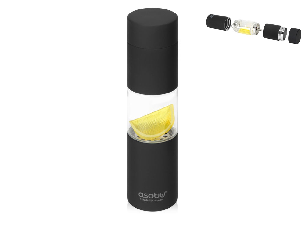 Бутылка для воды FLAVOUR U SEE с логотипом Asobu | Print Logo