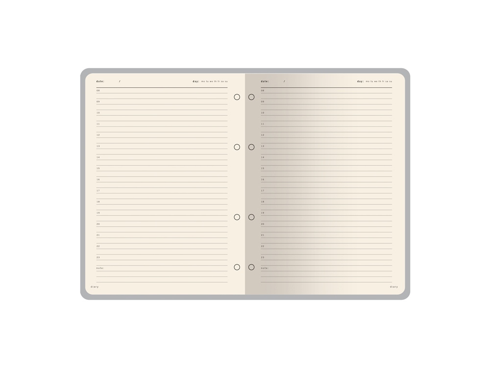 Ежедневник недатированный В5 Toscana, бордовый