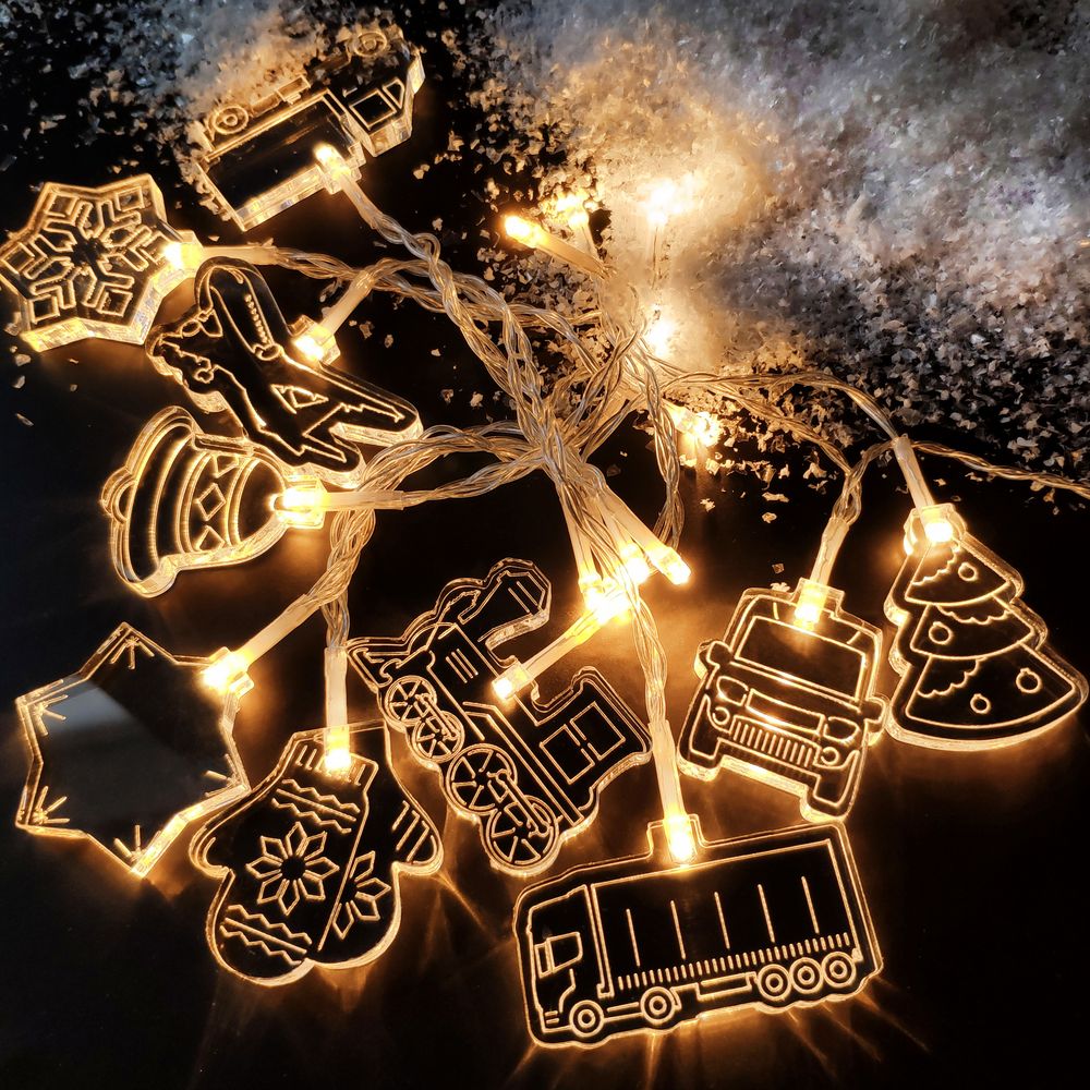 Светодиодная гирлянда Round The World — пример нанесения логотипа (сделано в России) | Print Logo