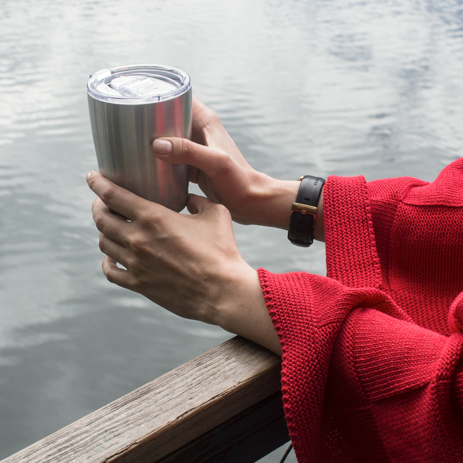 Плед Селла (Cella) вязаный, красный (без подарочной коробки)