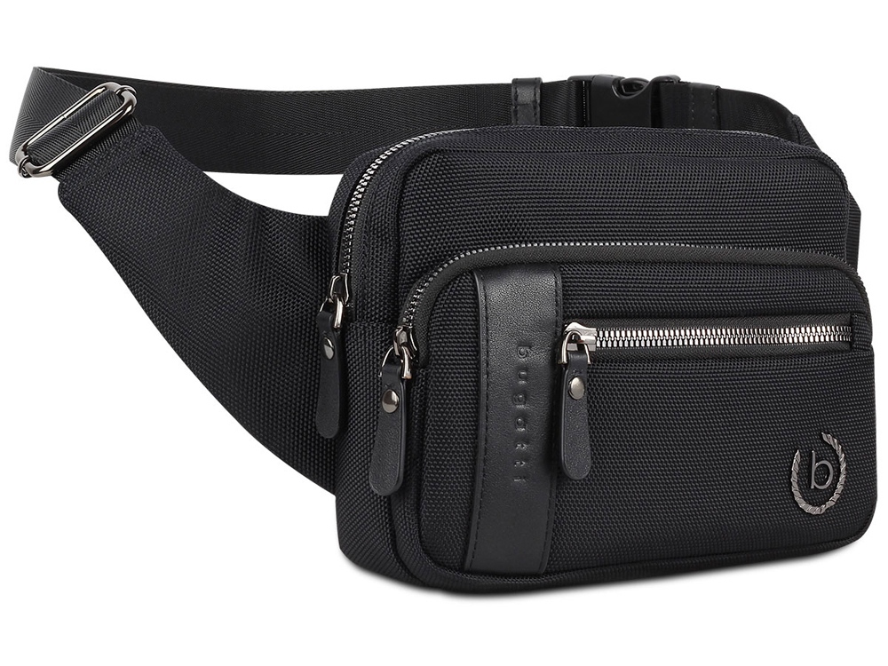 Сумка на пояс Nero с логотипом BUGATTI | Print Logo