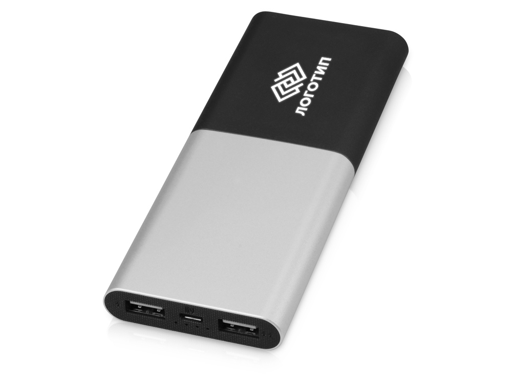 Внешний аккумулятор с подсветкой логотипа Quark, 6000 mAh с логотипом Q jet | Print Logo